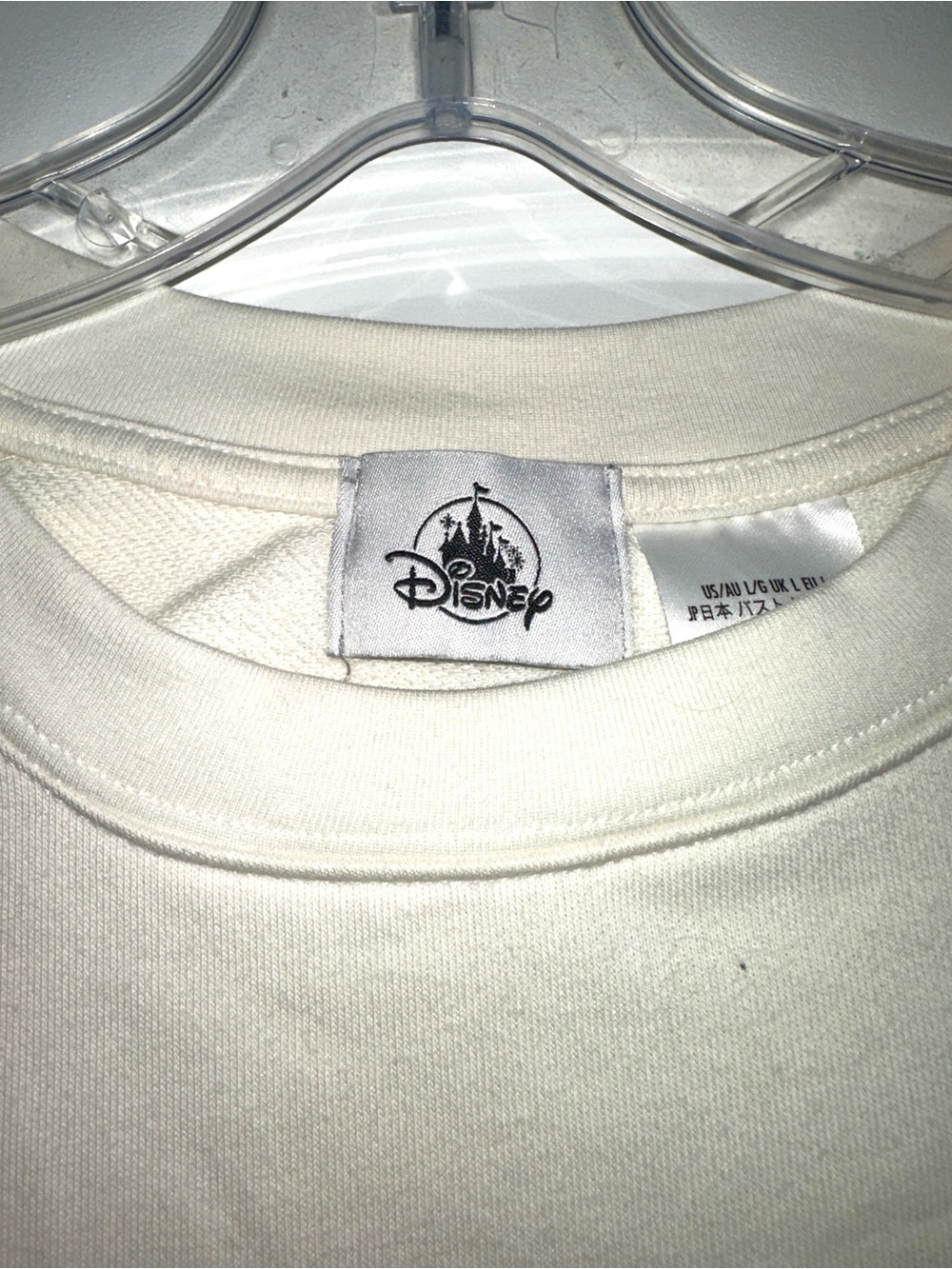 Disney Stitch crewneck sweatshirt with blue Stitch graphic - size L